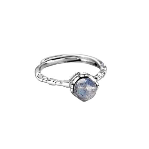 Bague Ajustable Pierre De Lune