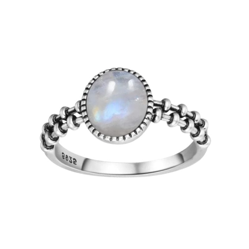 Bague Argent Pierre De Lune