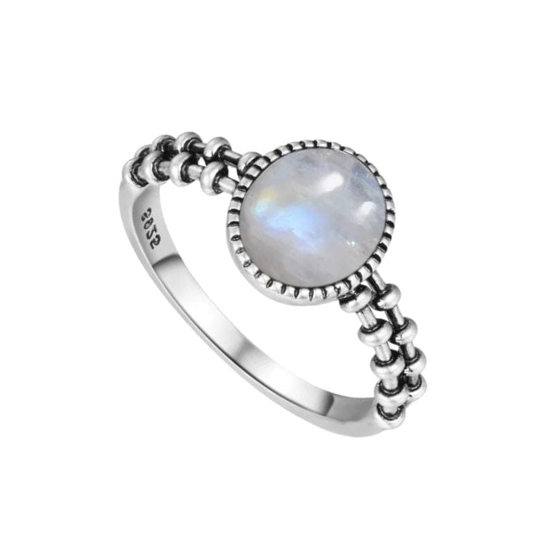 Bague Argent Pierre De Lune