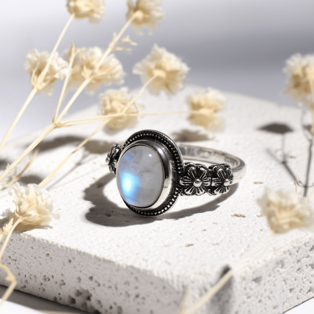 Bague Pierre De Lune Argent 925