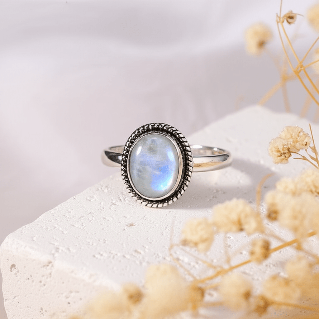 Bague Pierre De Lune Véritable