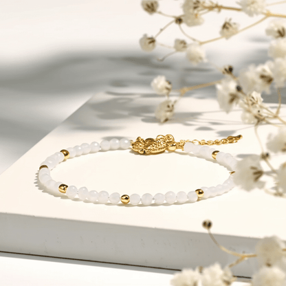 Bracelet Fossil Pierre de Lune