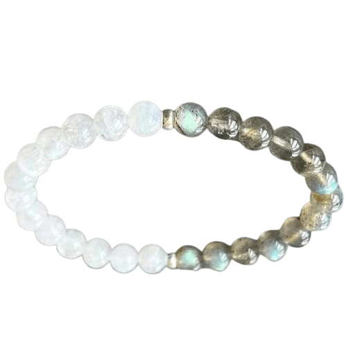 Bracelet Labradorite et Pierre de Lune