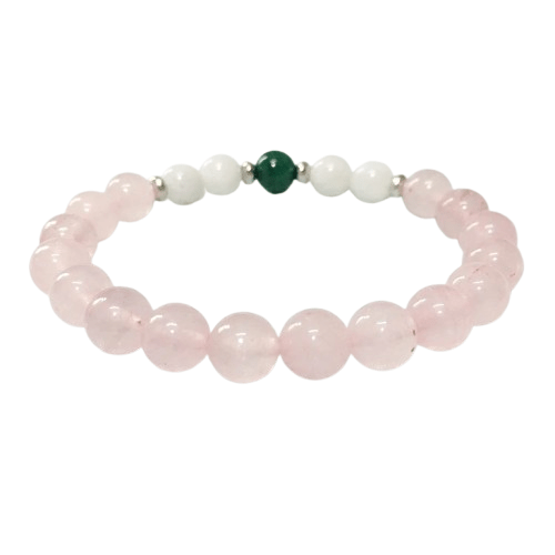 Bracelet Malachite Et Pierre De Lune