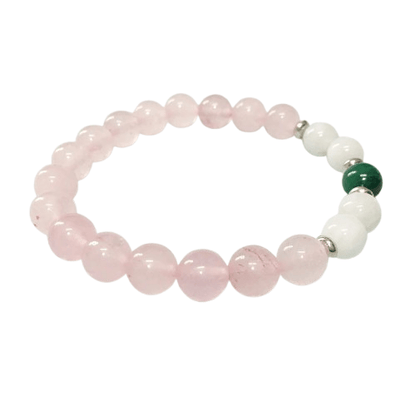 Bracelet Malachite Et Pierre De Lune