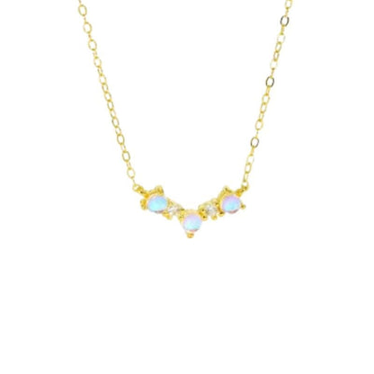 Collier Pierre De Lune Or