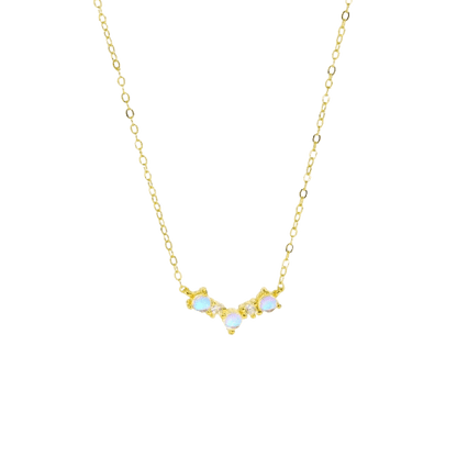 Collier Pierre De Lune Or
