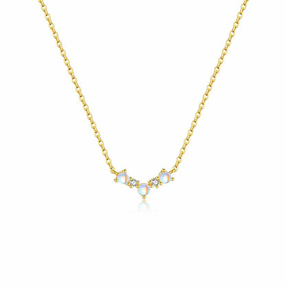 Collier Pierre De Lune Or